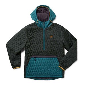 Howler Brothers Voltage Quilted Pullover Men's in Black N Blue